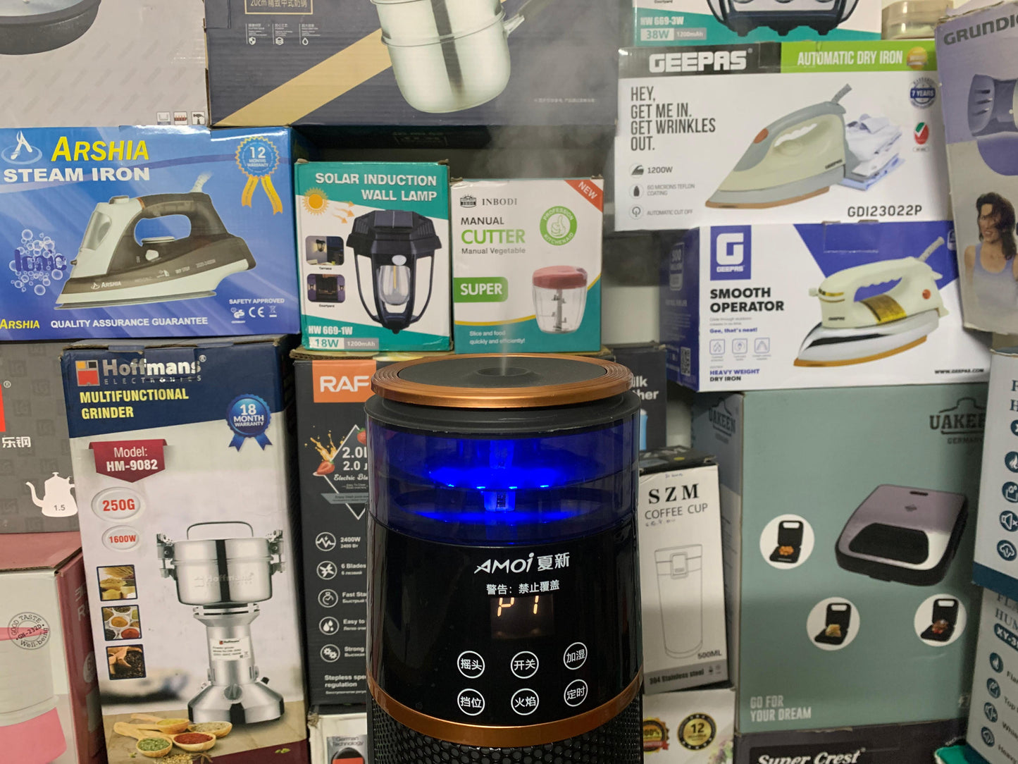 Remote Control Rotating Electric Heater with humidifier 2000W