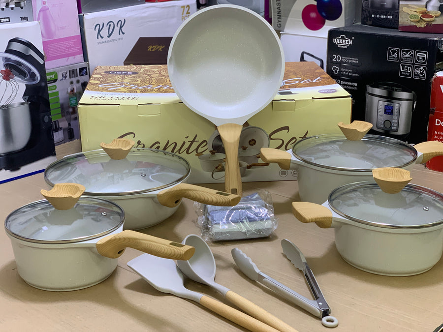Granite Coating Cookware Set 14 Pieces