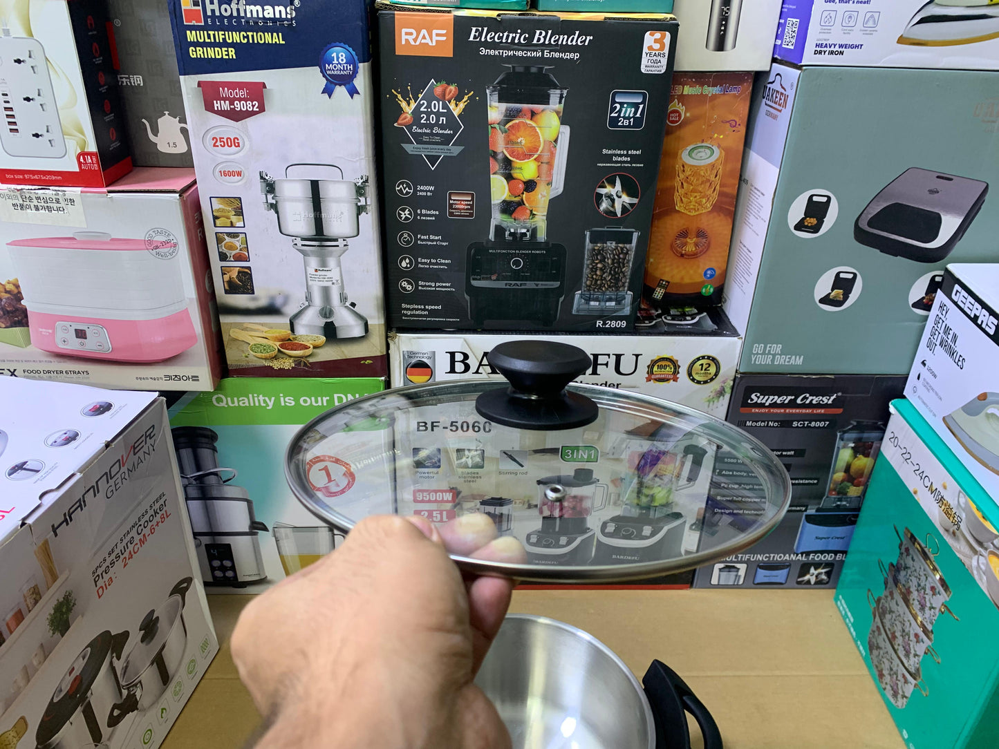 Hannover 3 in 1 18/10 Stainless Steel Pressure Cooker 6L and 8L