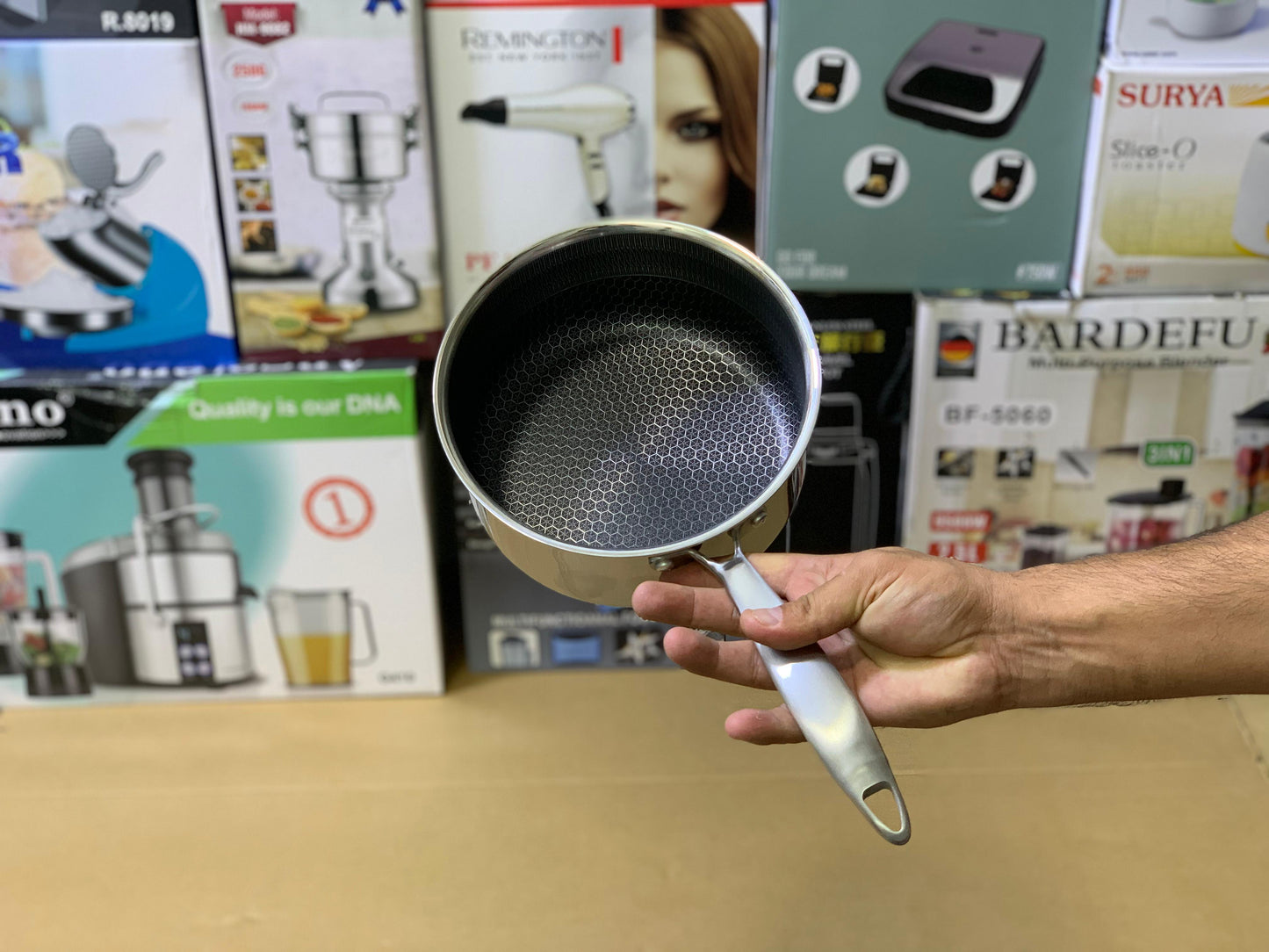 Laser Coating Sauce Pans 18cm And 20cm