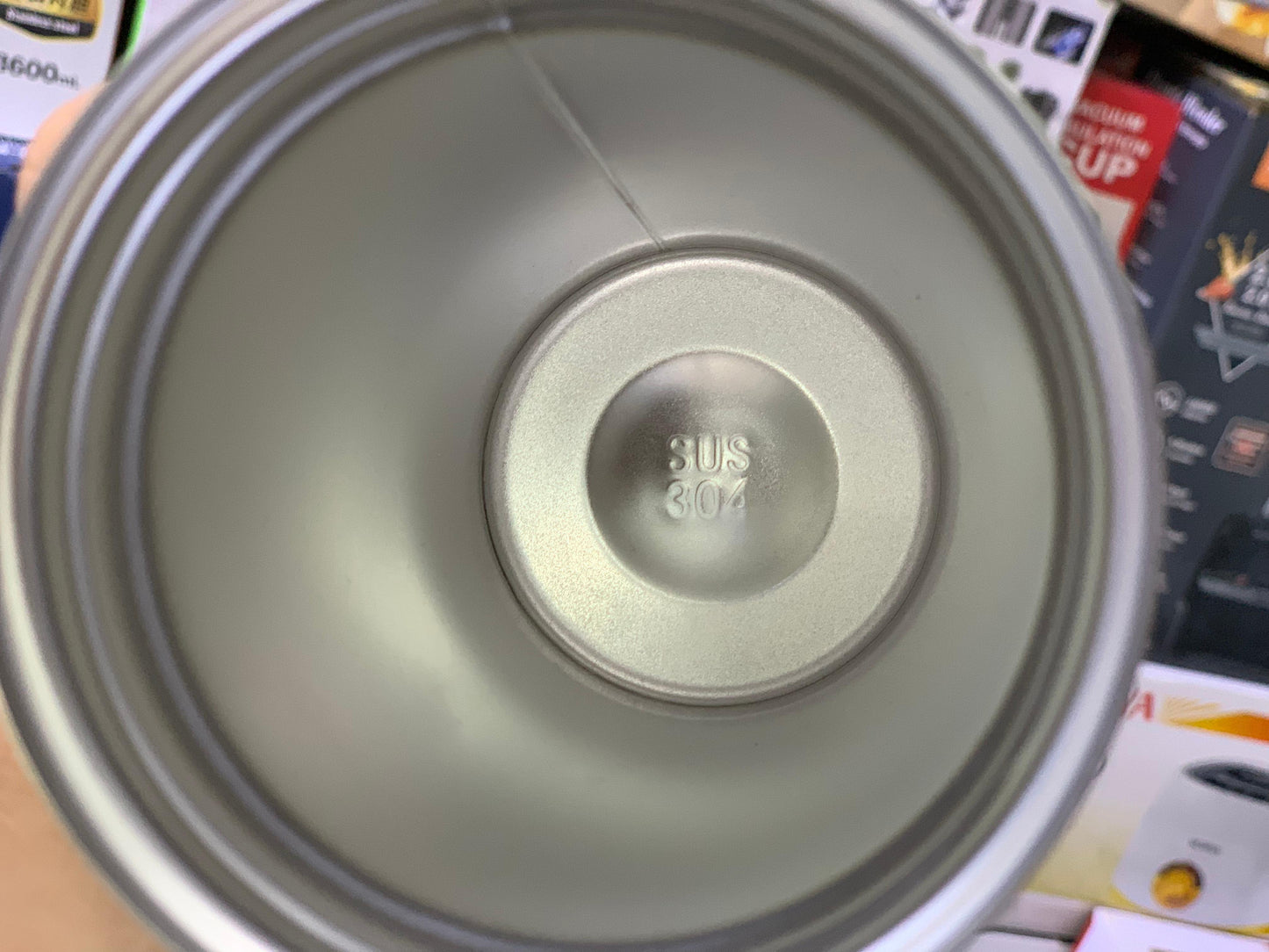 Straw Coffee Cup Stainless Steel SUS 304 400ml