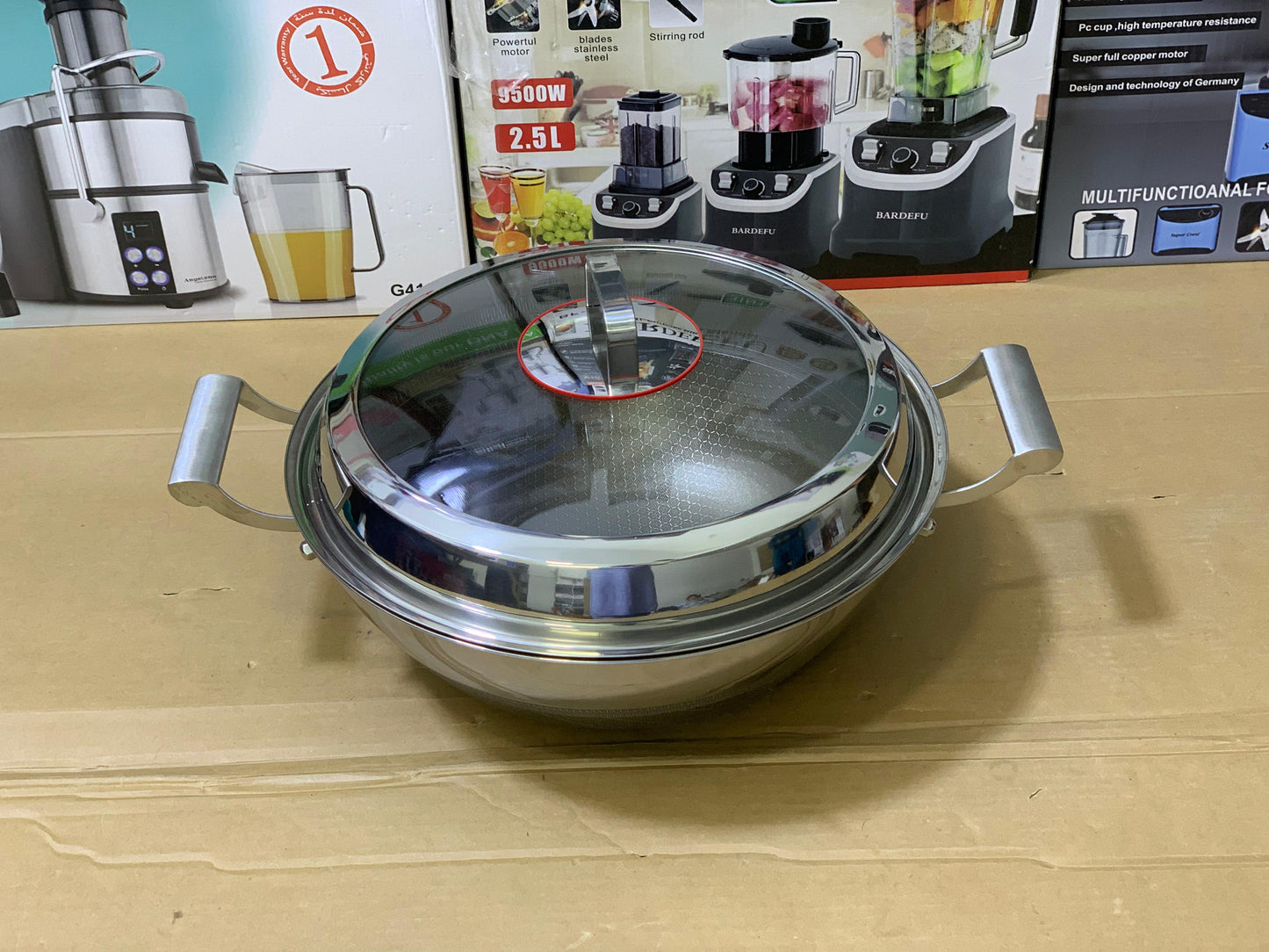 Laser Coating Handi, Karahi, Silver Gray