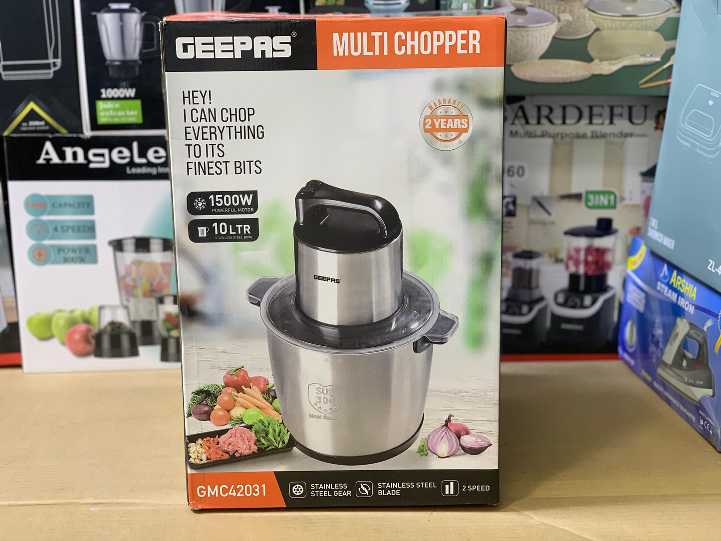 Geepas Commercial Meat Chopper | 1500W & 10L