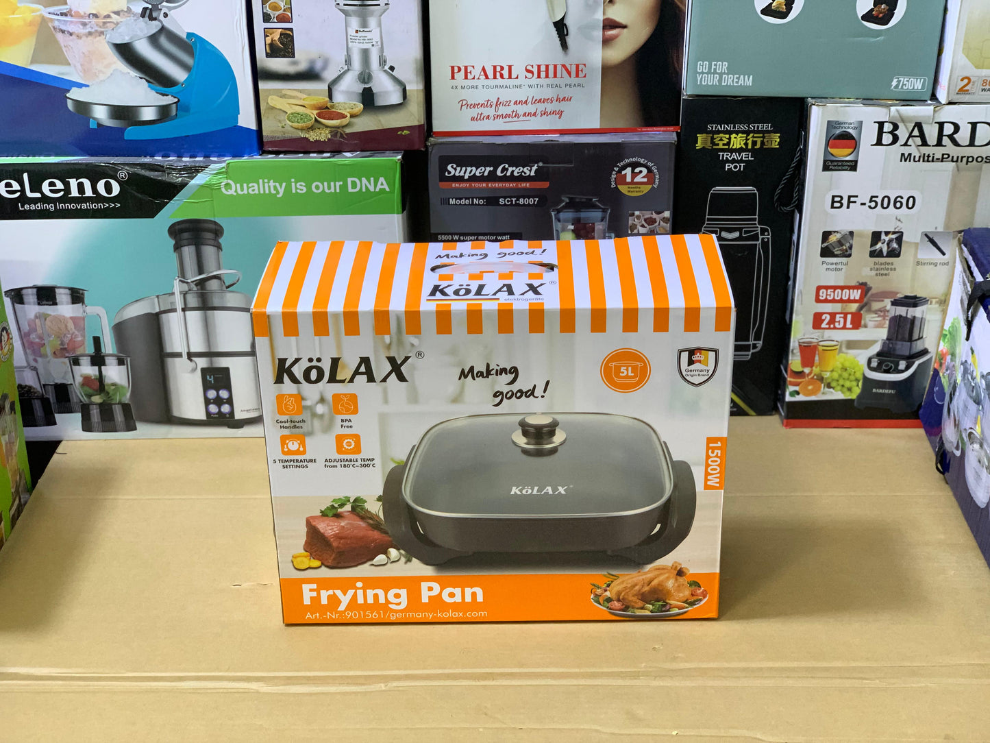 Kolax Brand Electric Frying Pan 5L and 1500w Non Stick