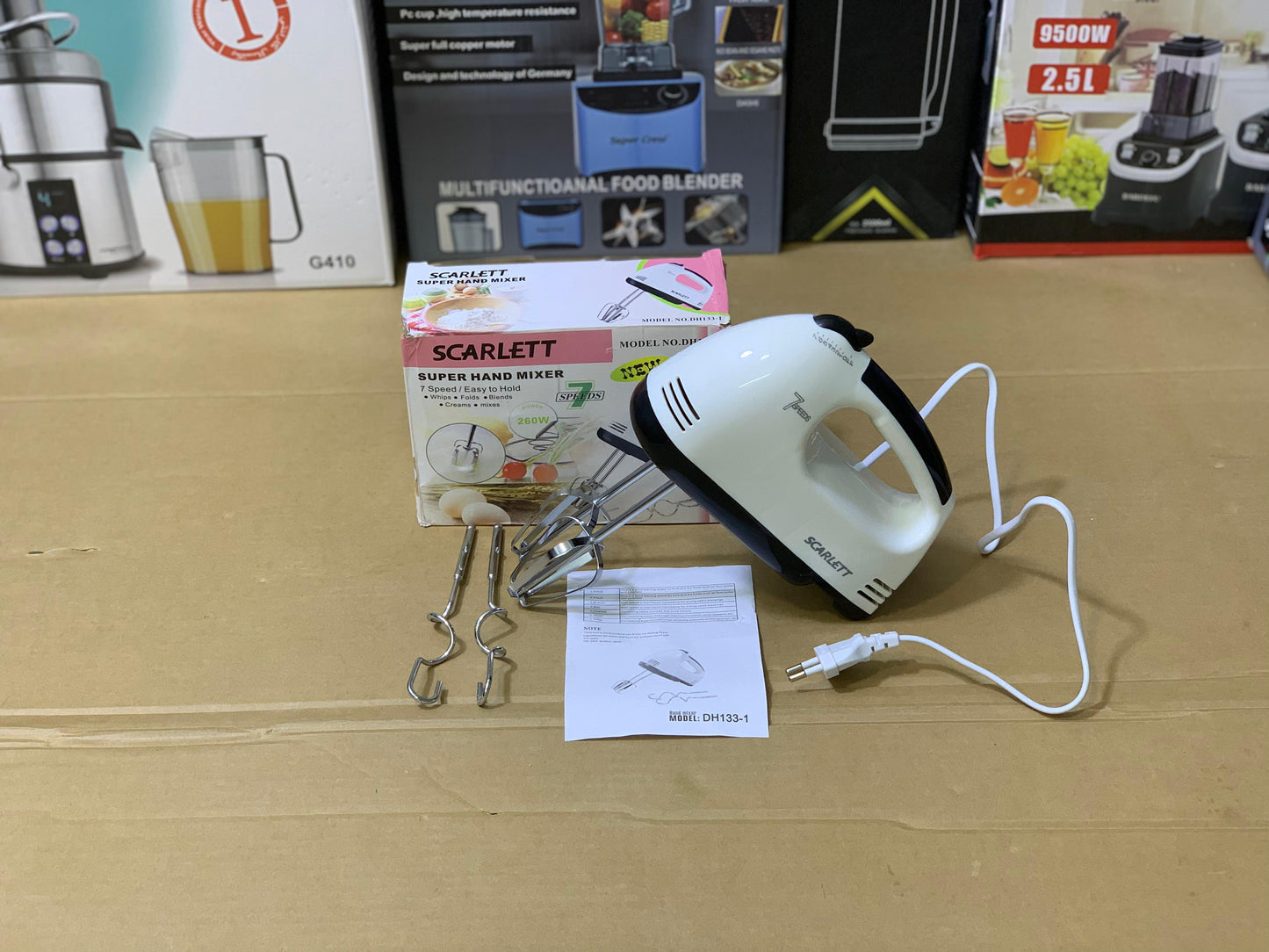 SCARLETT Super Hand Mixer 7 Speeds Easy to Hold and 260w