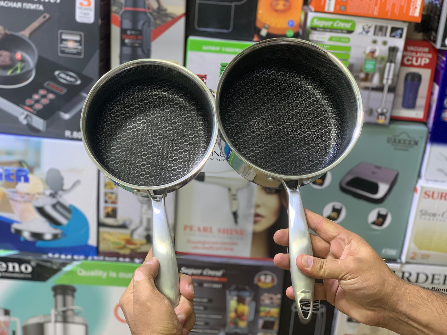 Laser Coating Sauce Pans 18cm And 20cm