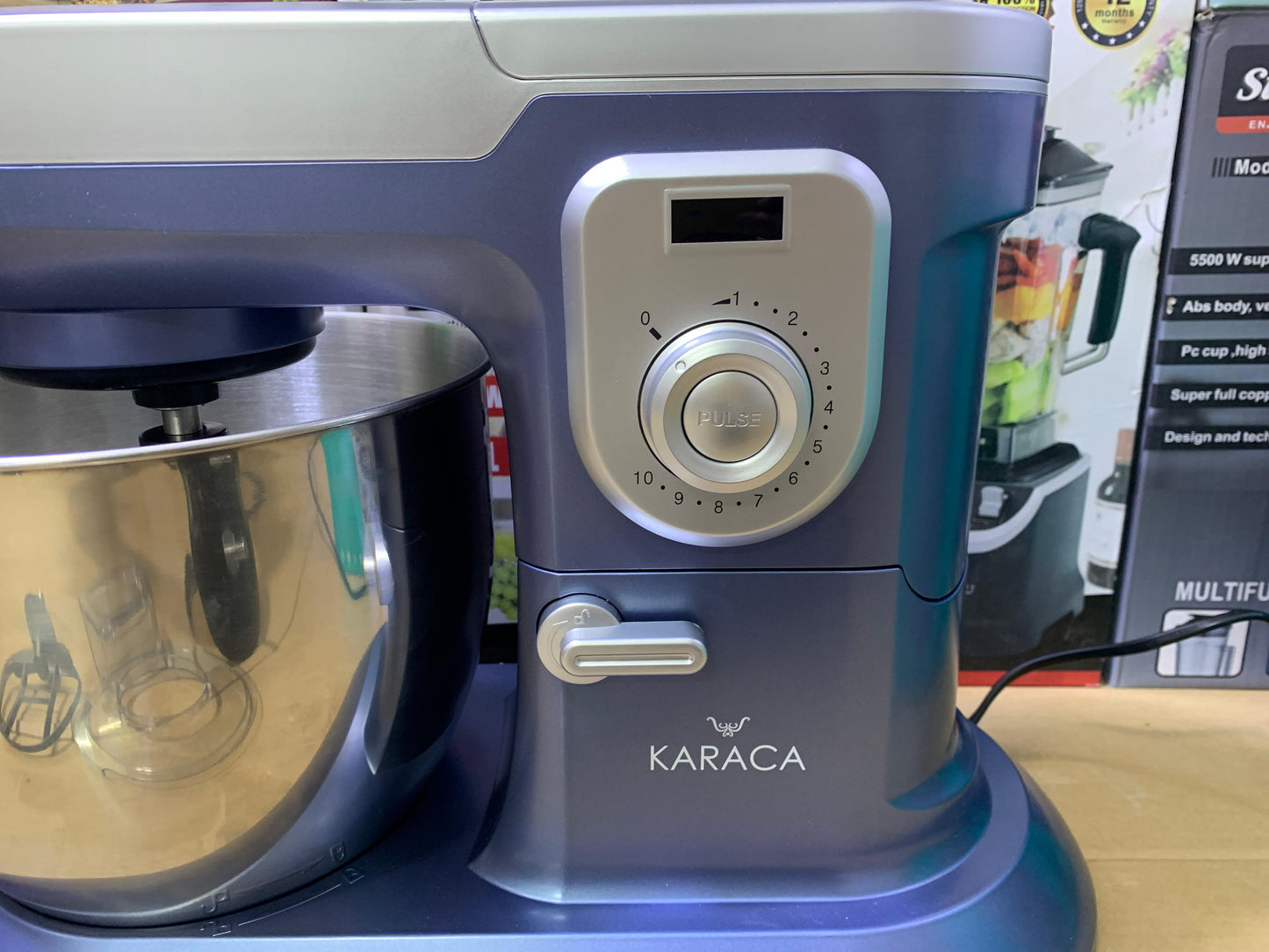 Karaca Stand Mixer 6.5L and Digital Timer display