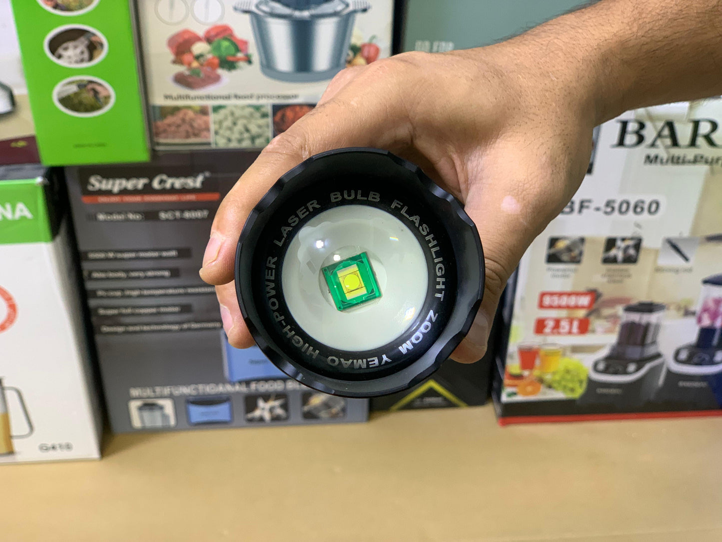 LED Flashlight Ym-G501 | Camping Torch