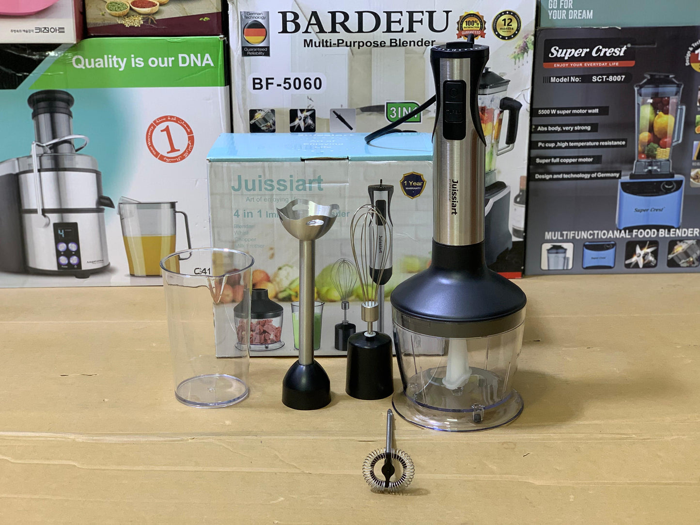 Hand Blender Set 4 in 1 Stainless Steel