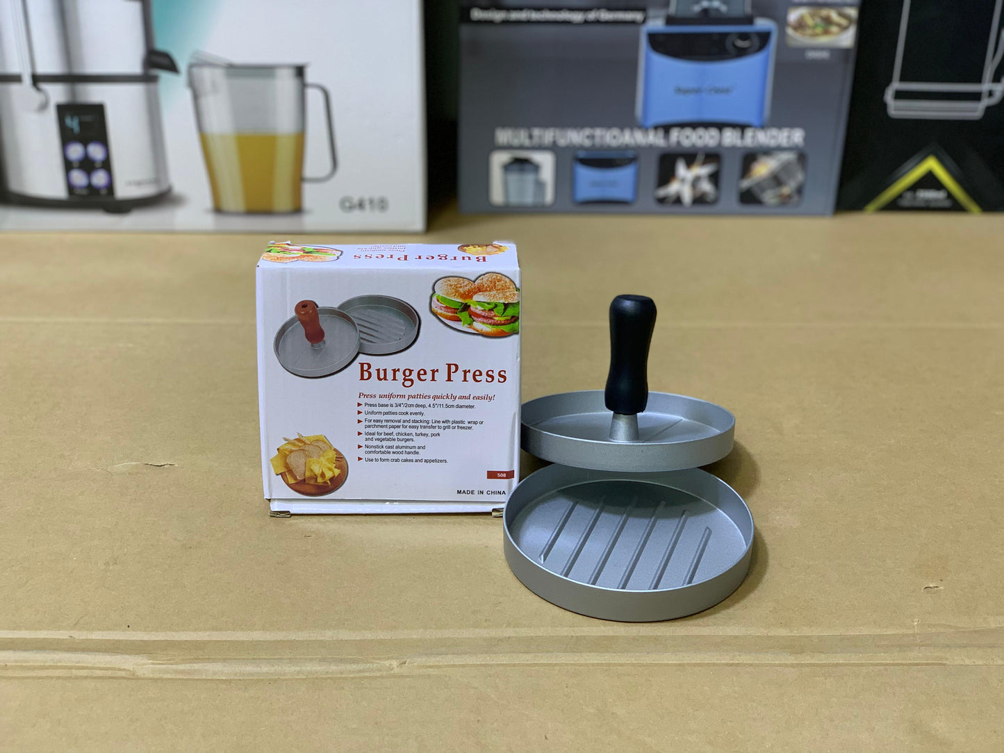 Burger Presser Press Uniform Patties Quickly and Easy Model 508