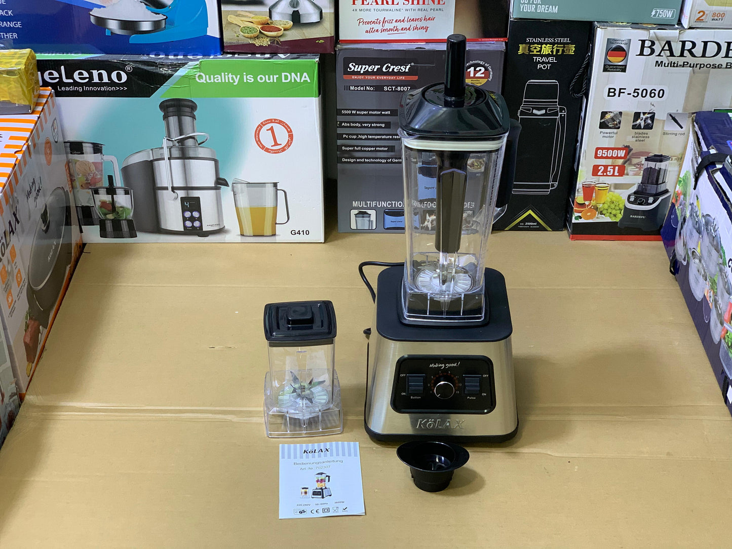 Kolax 2 in 1 Blender and Grinder Full Copper Motor 2.5L