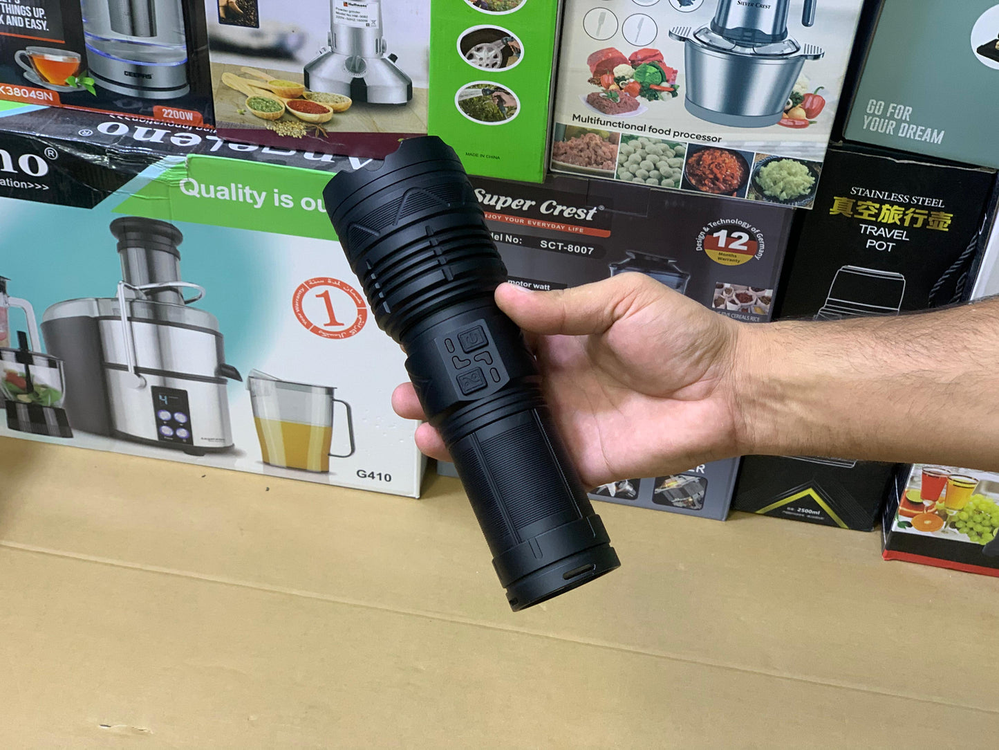LED Flashlight Ym-G501 | Camping Torch