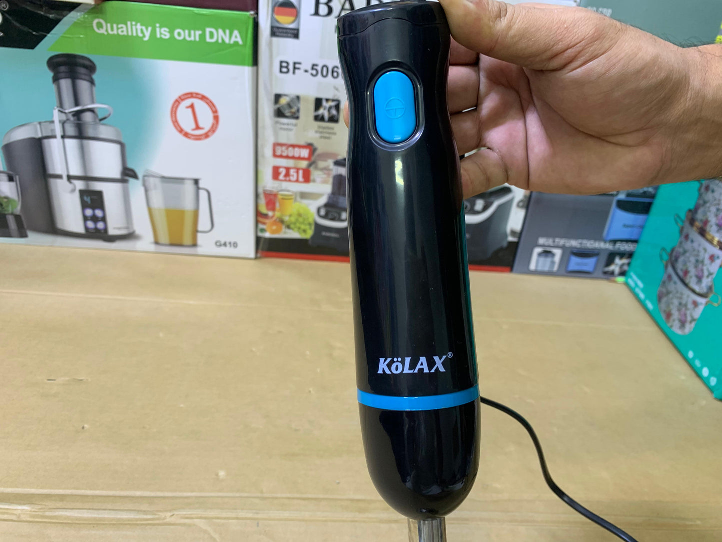 Kolax Hand Blender Stainless Steel 2 Speeds 300w