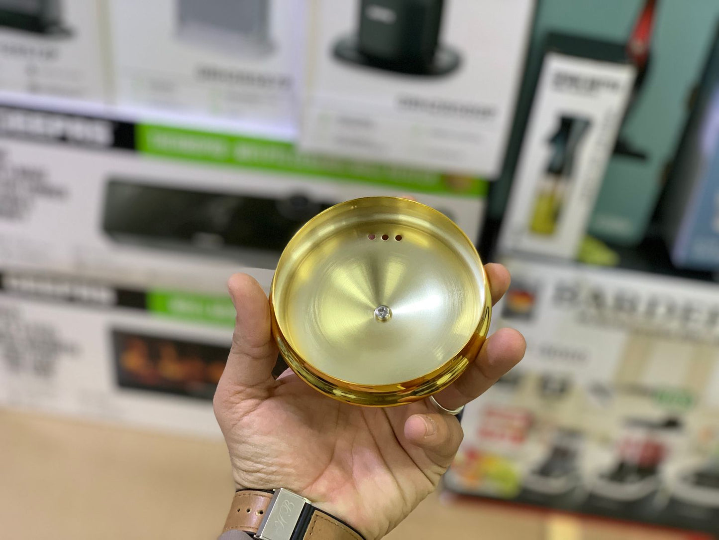 Vicalina brand Stainless steel Tea Kettles Golden,Metal and Black