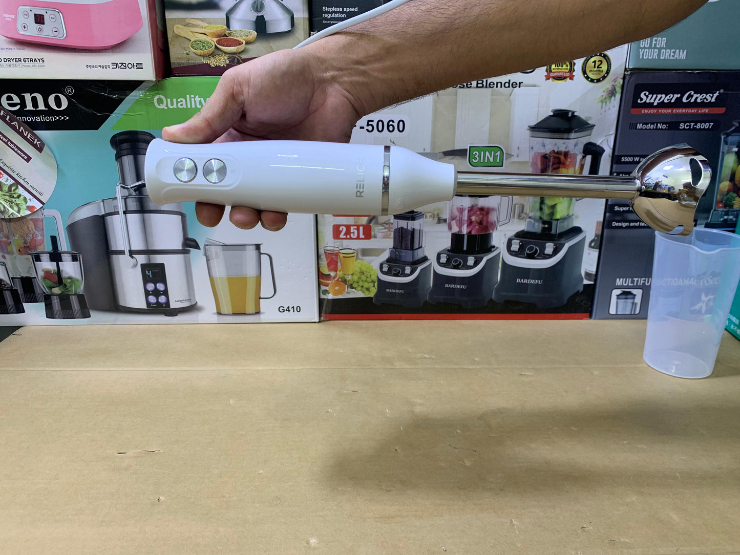 Relice Hand Blender Set Stainless Steel 900w Model RL-257