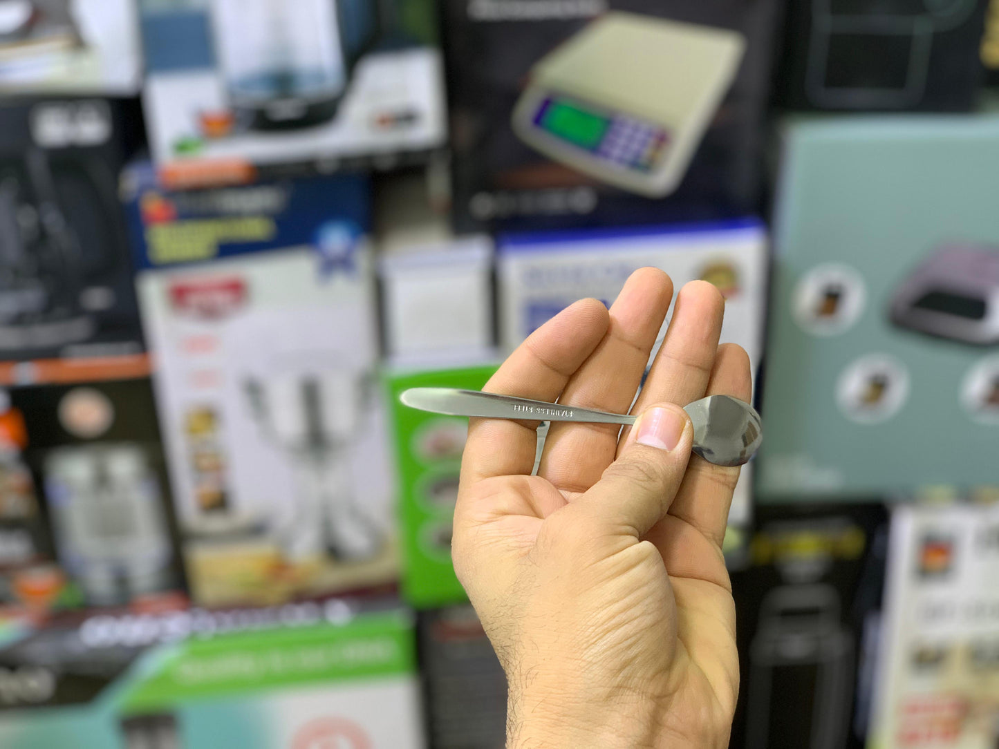 Seasoning Tank 9cm pot Stainless steel with tea Spoon | Spice Rack