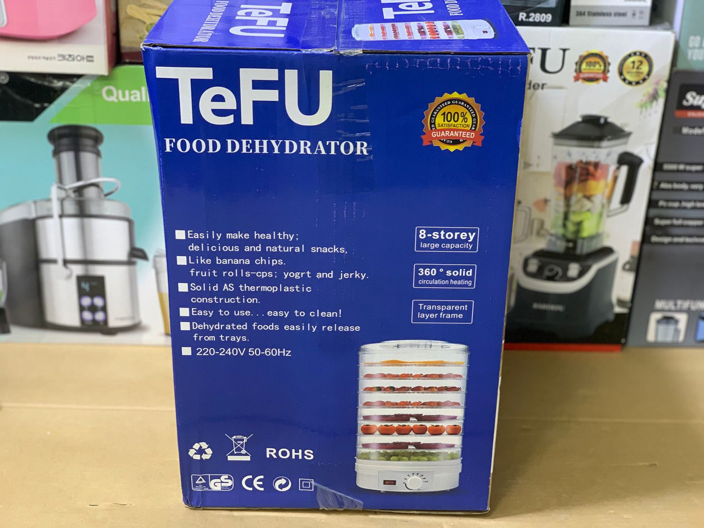 Tefu Brand Food Dehydrator 350 watt and 8 Story Large Capacity | Fruit dryer