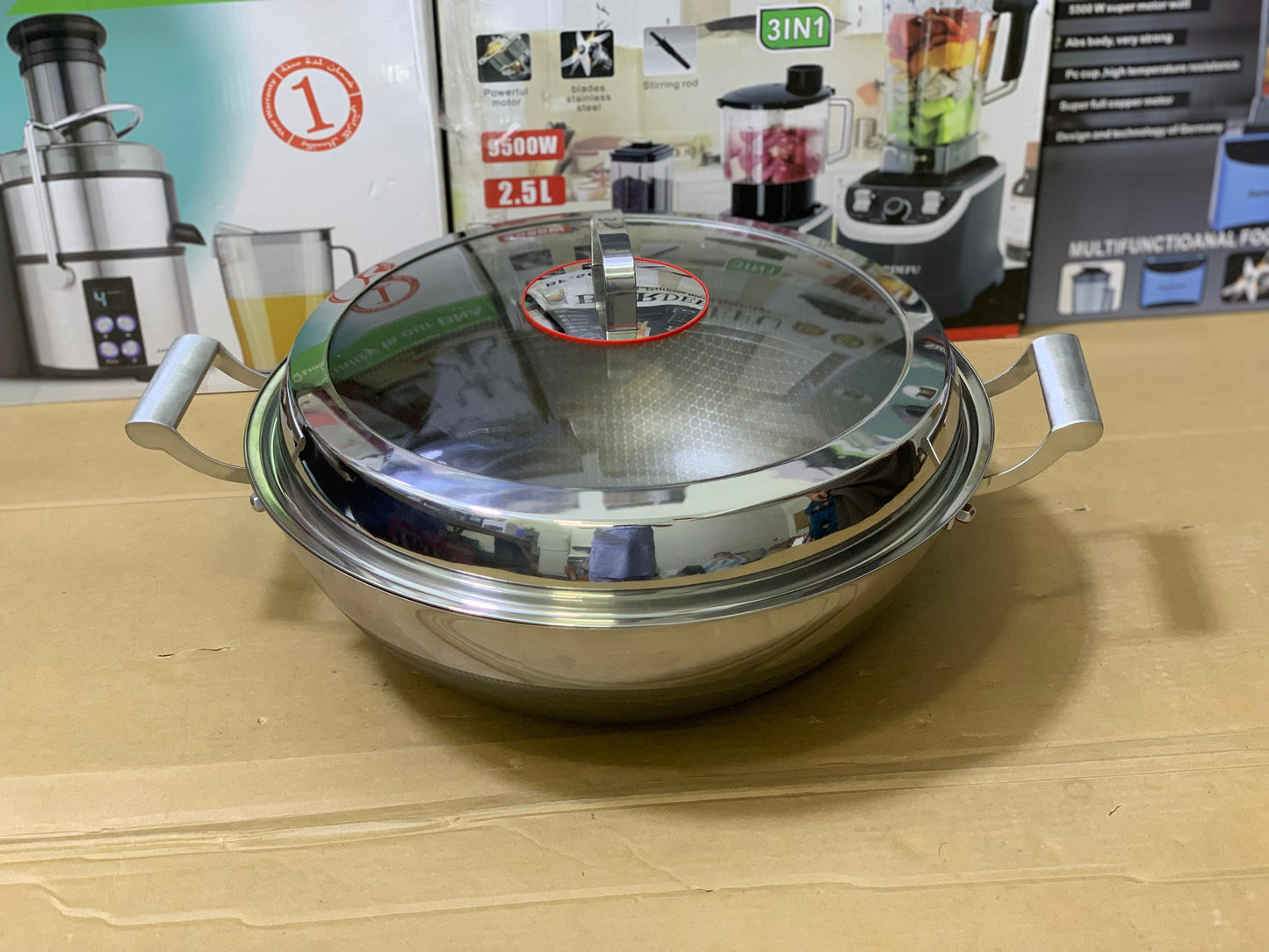 Laser Coating Handi, Karahi, Silver Gray