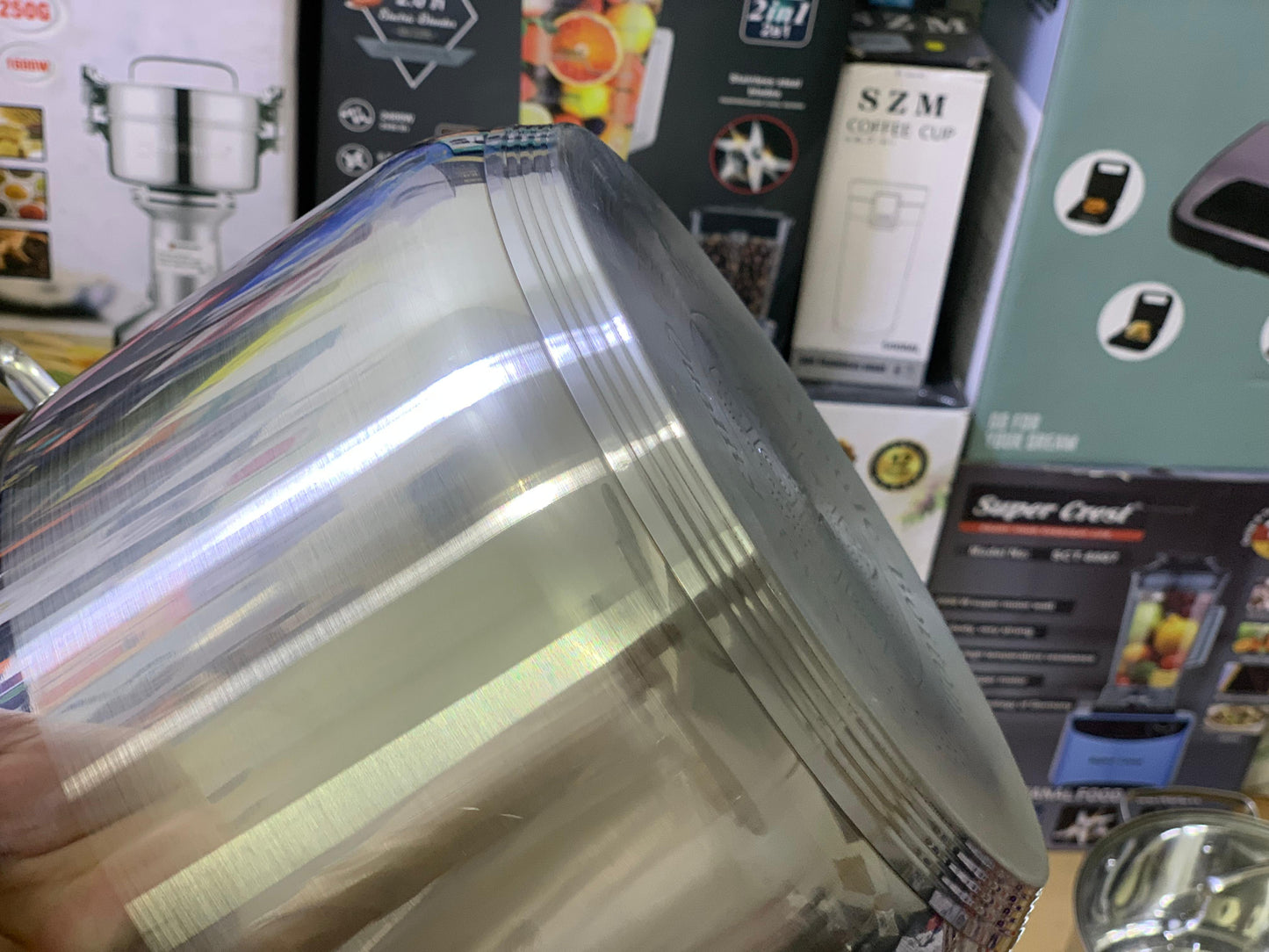 MGRF 12 Pieces Cookware Set Stainless Steel 18/10 Super Capsule Bottom