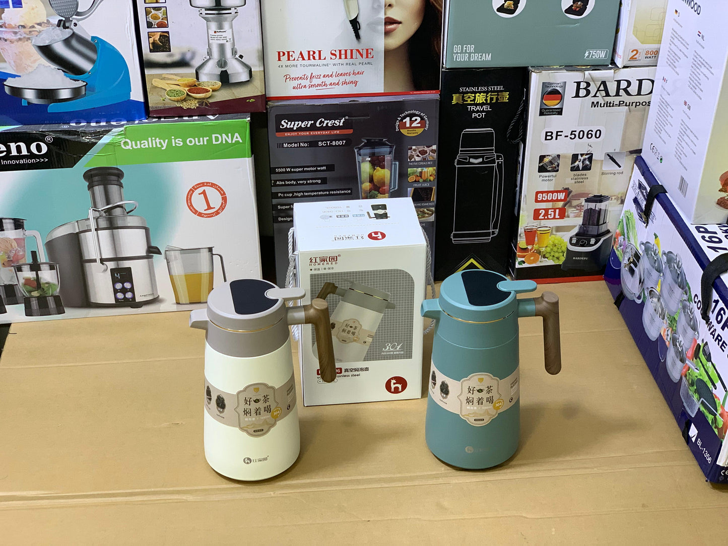 Homered Tea Thermos with Temperature Indicator SUS 304 Stainless Steel Model Ho-9406 1680ml