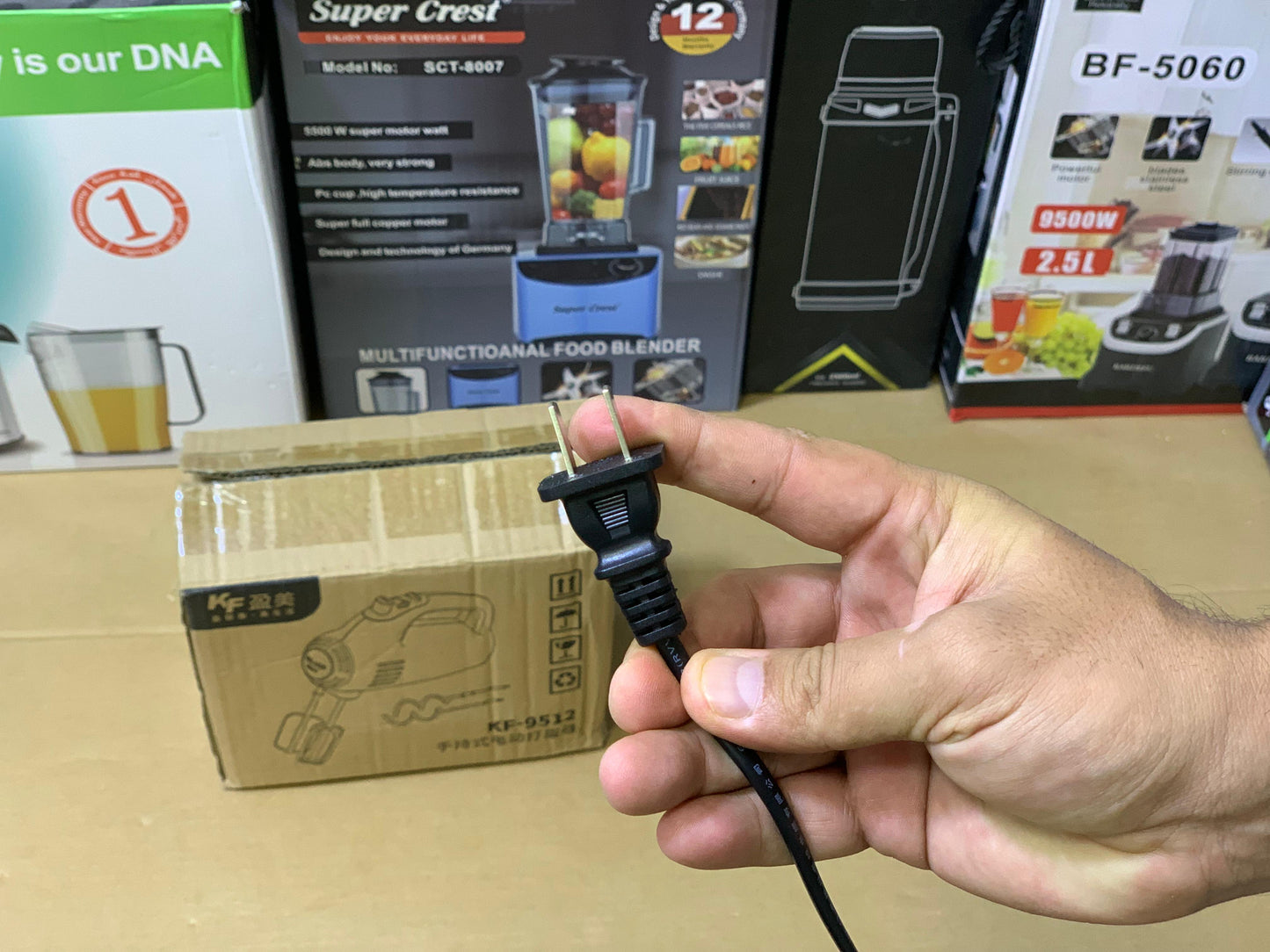 KF Brand Hand Mixer Stainless Steel Tool 200watt | Model no :KF-9512