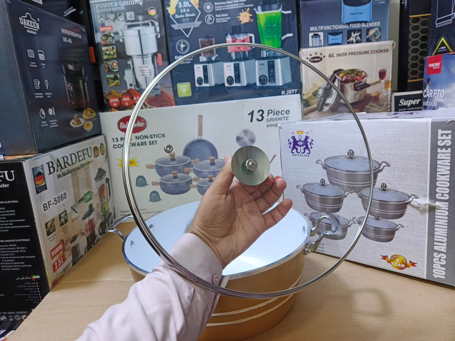 Royalife 10 PCS Aluminum Cookware Set