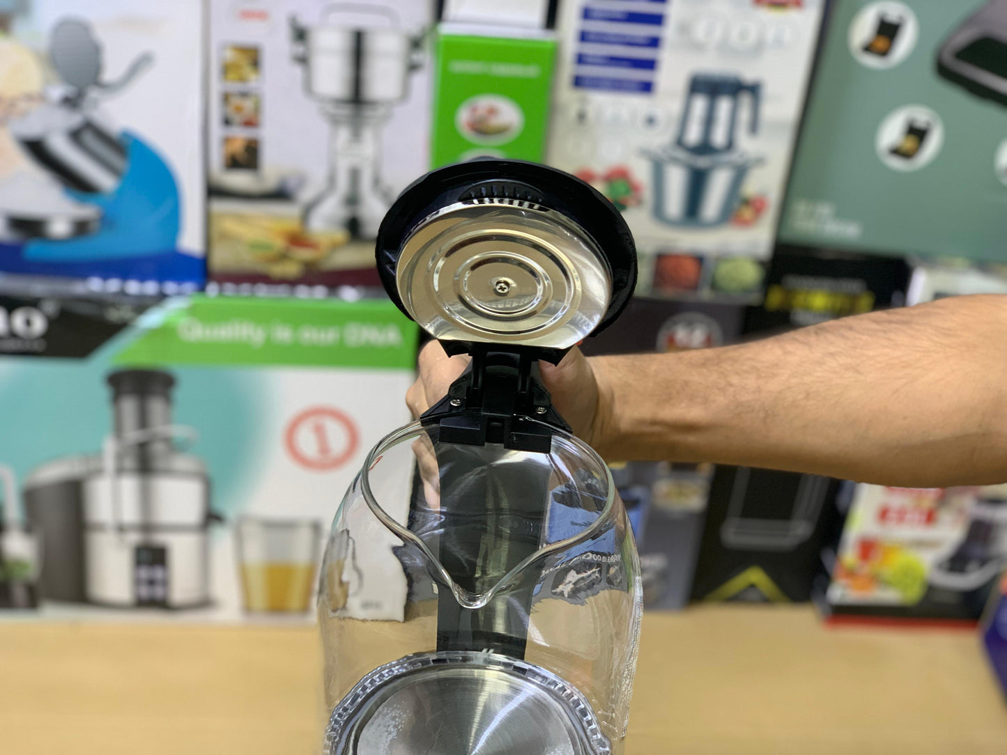 Geepas Electric Glass Kettle 1.8L and 1500 Watt | Automatic cut off | Model: K9901B