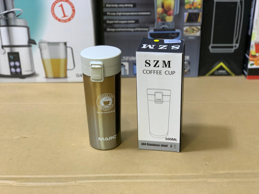 SZM Coffee Mug 500ml 304 Stainless Steel 20 hours Hot and Cold Capacity