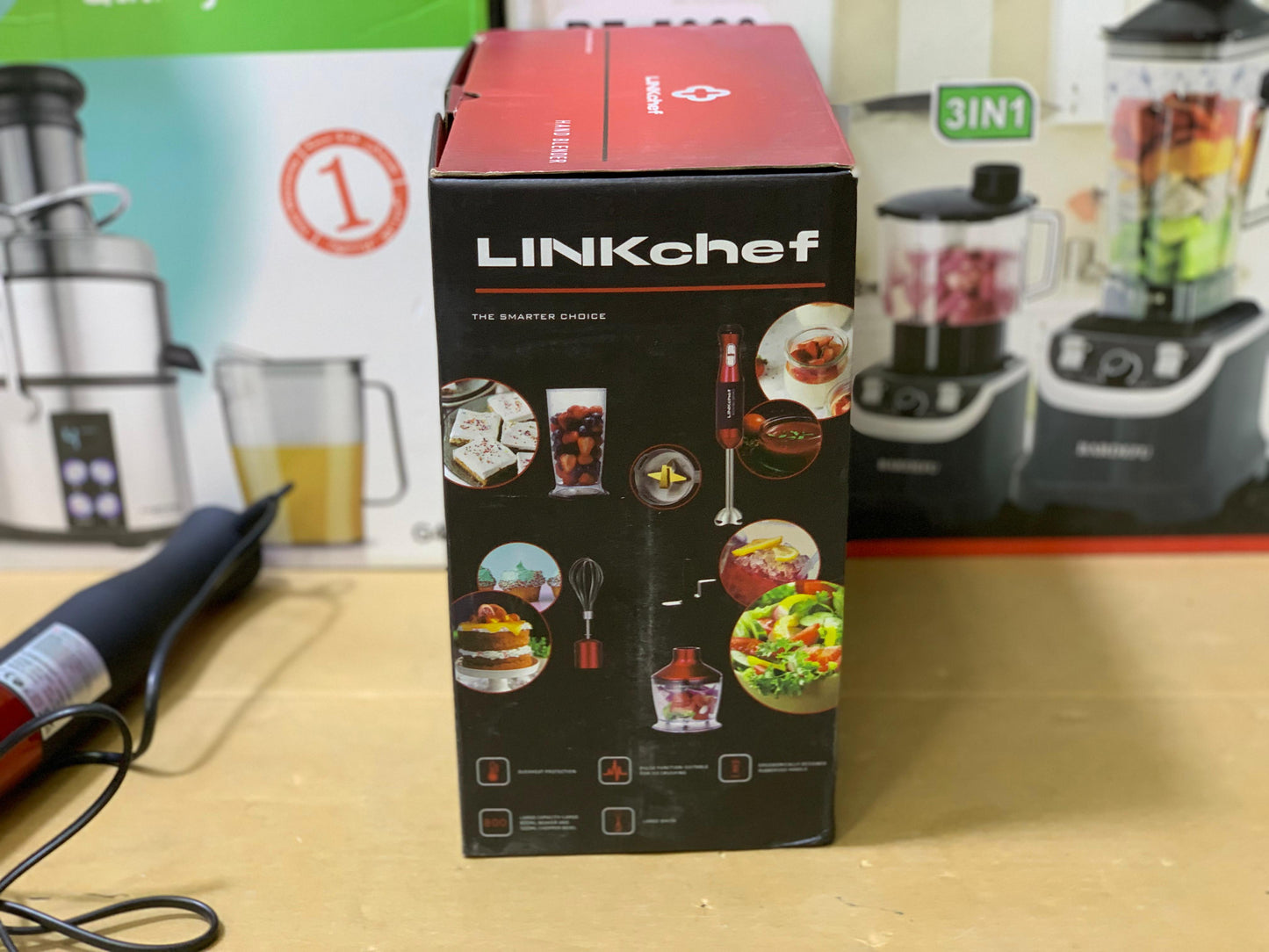 Linkchief 5 in 1 Hand Blender Set Stainless Steel