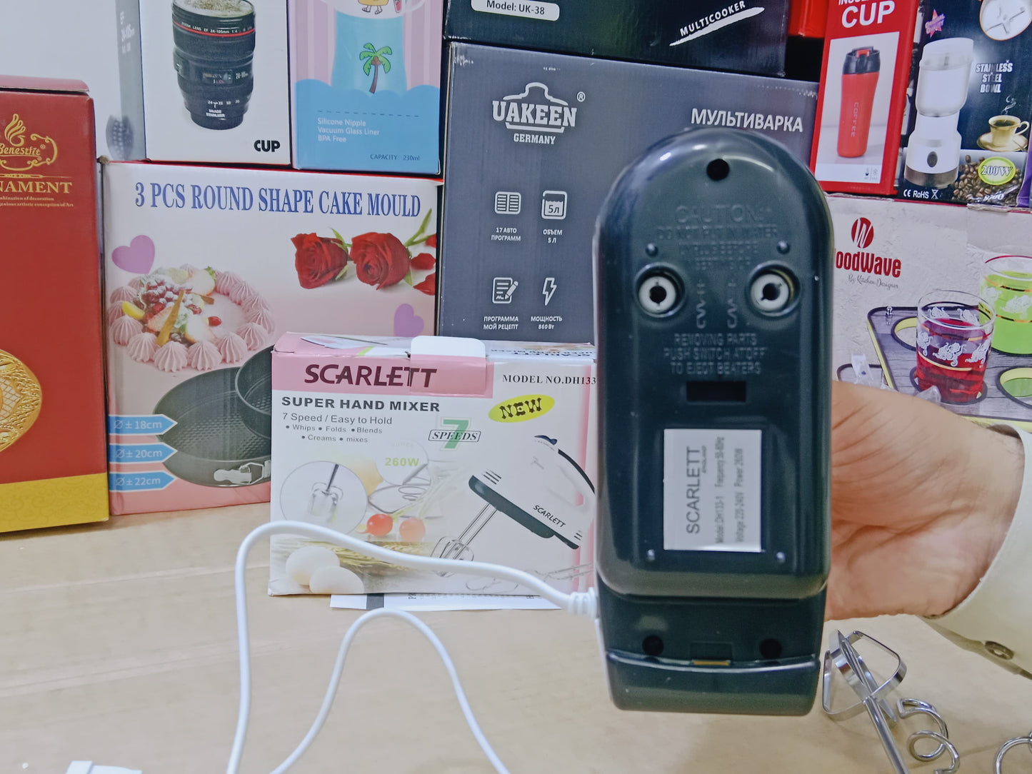 SCARLETT Super Hand Mixer Speed Easy to Hold and 260w