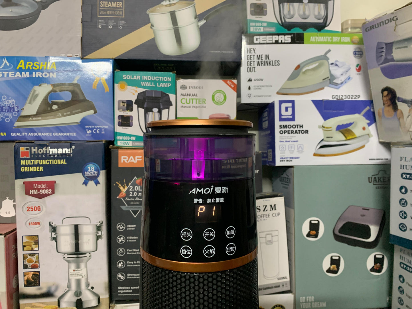 Remote Control Rotating Electric Heater with humidifier 2000W