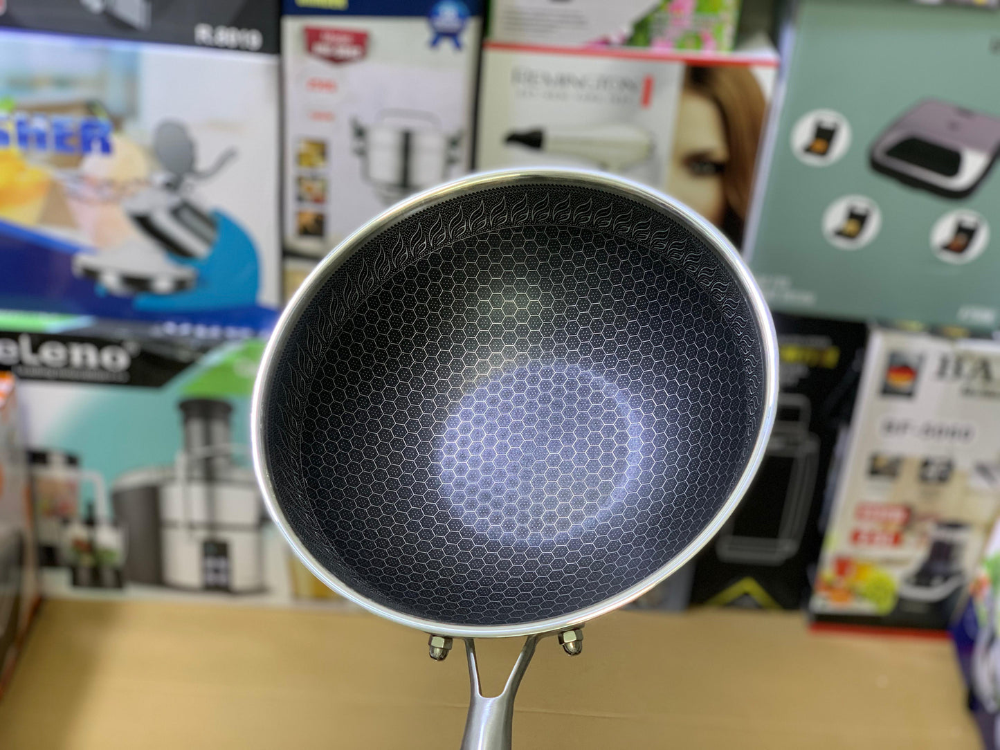 Laser coating deep frying pan Stainless Steel SUS 316
