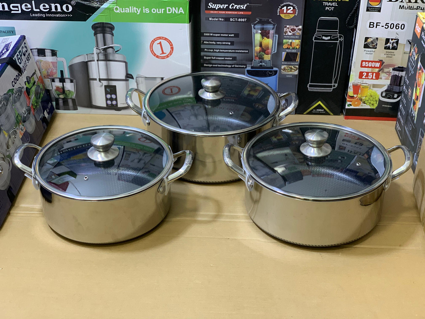 Laser Coated Deep Casserole Set