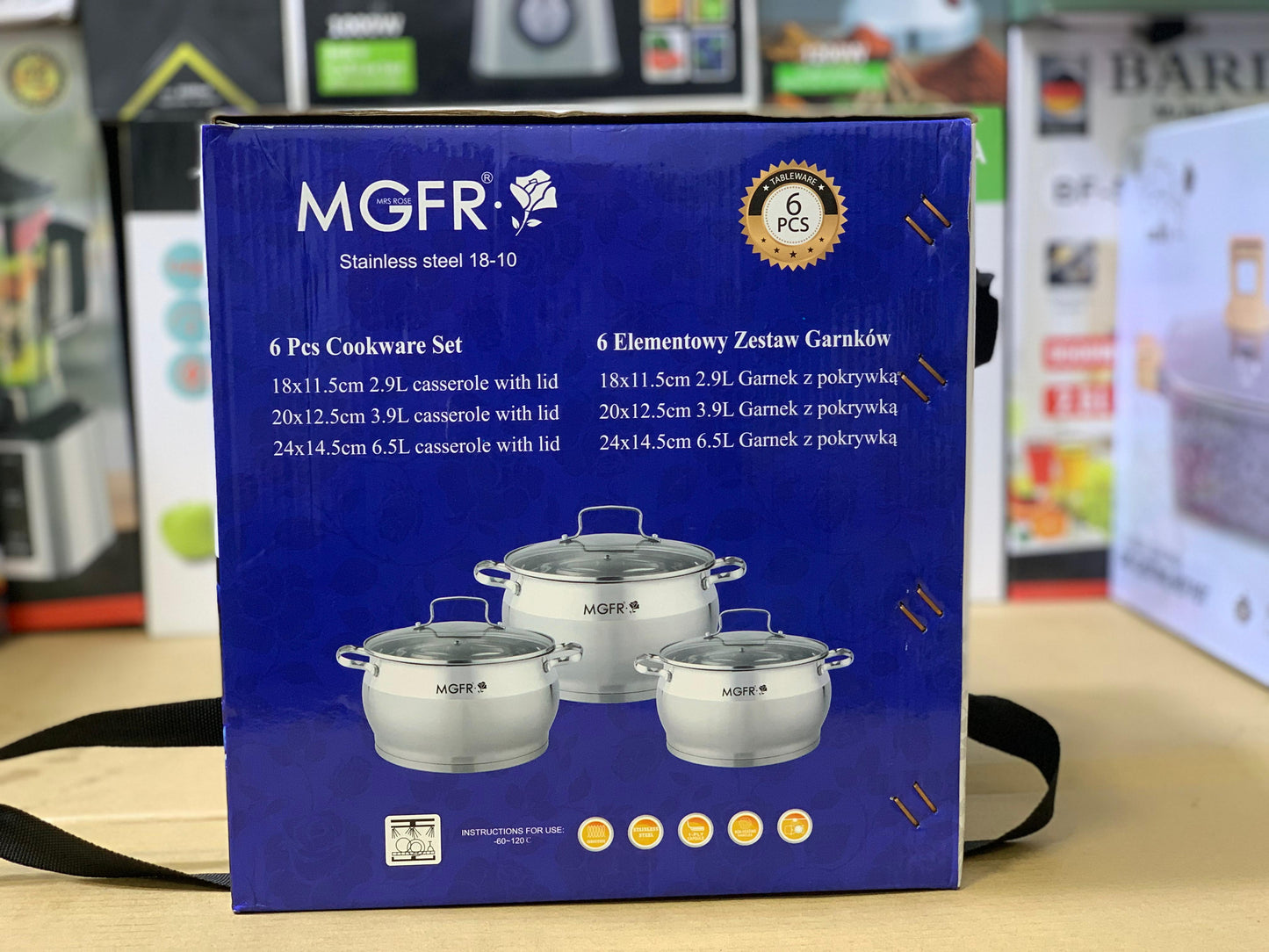 MGRF Swiss Control Stainless steel 6 pcs | 18-10