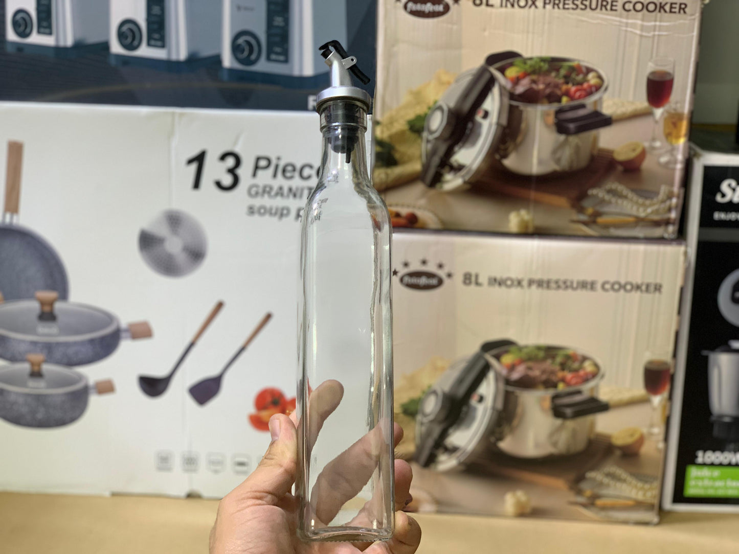 Kitchen Oil Organizer bottles 2 in 1