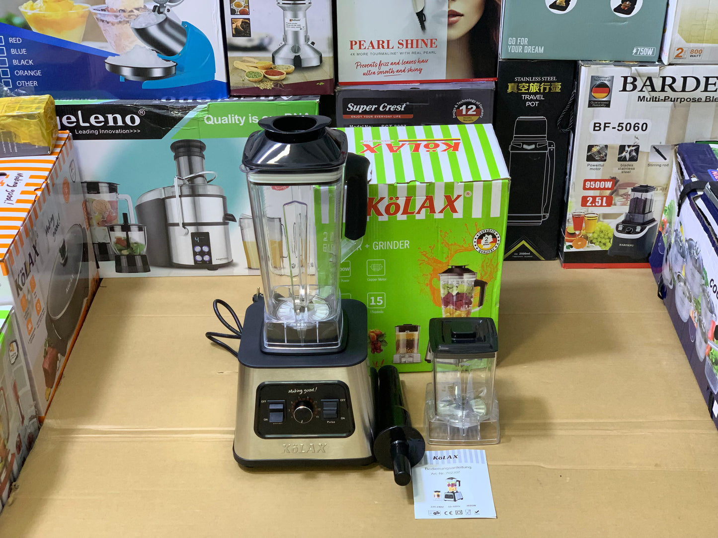 Kolax 2 in 1 Blender and Grinder Full Copper Motor 2.5L