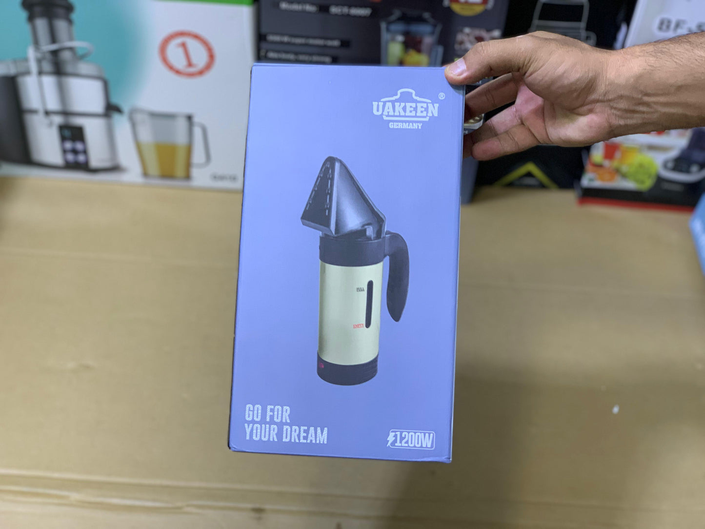 Uakeen Germany 2in1 Handheld Steamer and Kettle 250ml and 1200 watt|Model:ZL-212