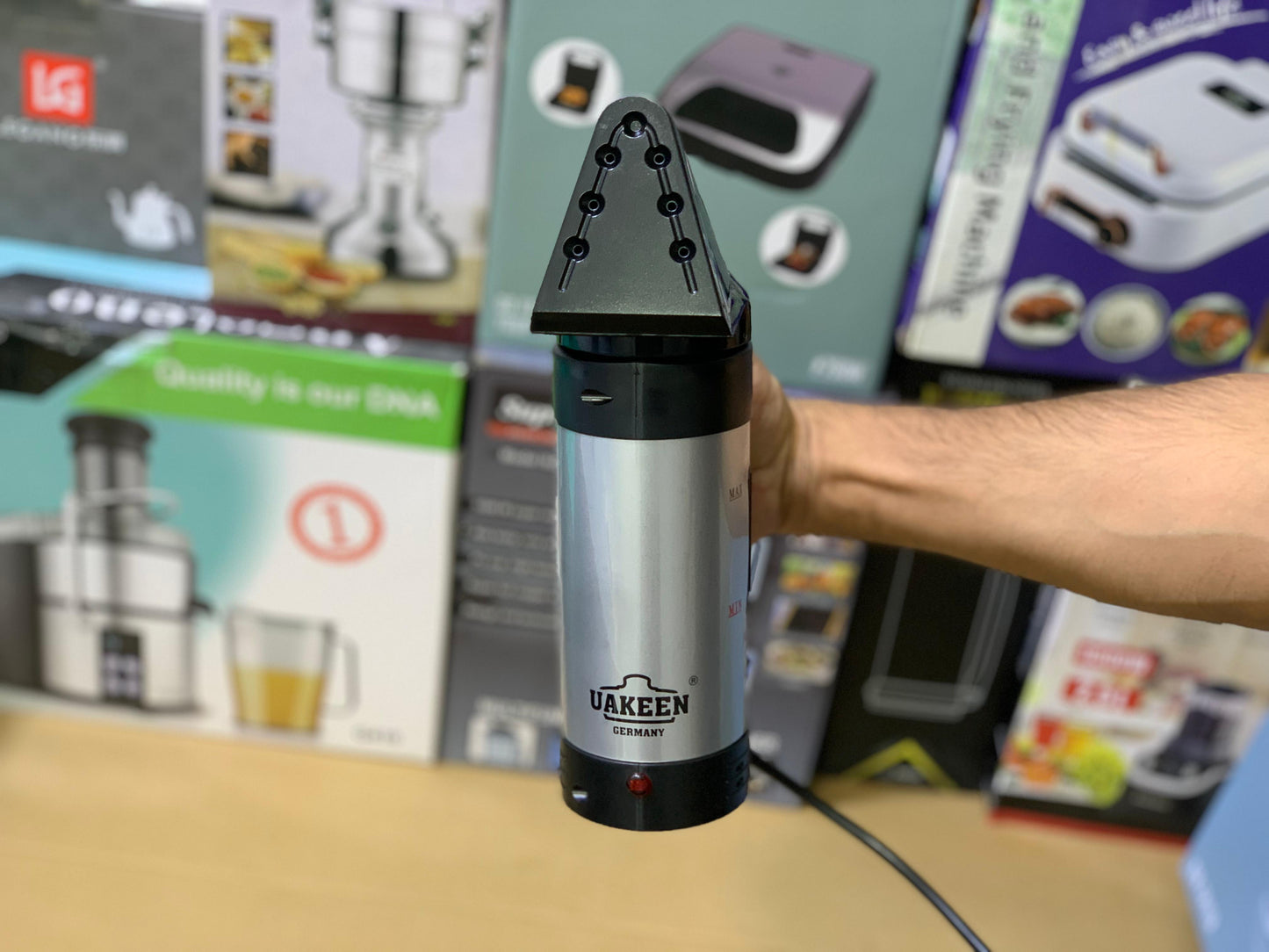 Uakeen Germany 2in1 Handheld Steamer and Kettle 250ml and 1200 watt|Model:ZL-212