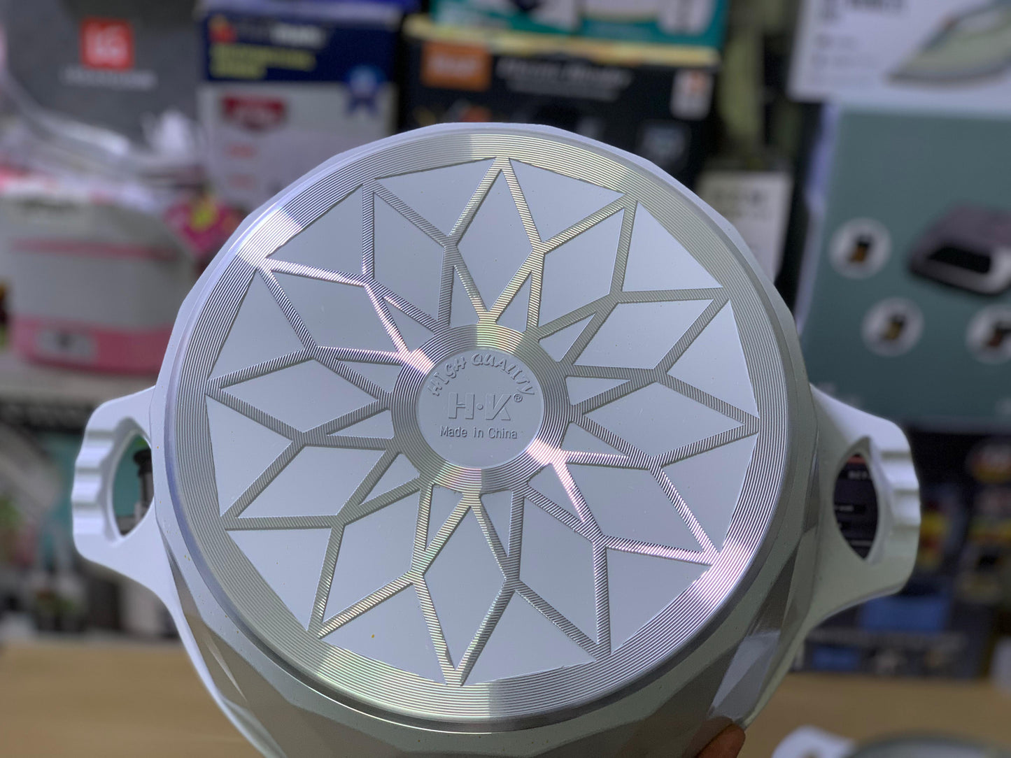 HK brand 12 pieces granite coating pure nonstick cookware set