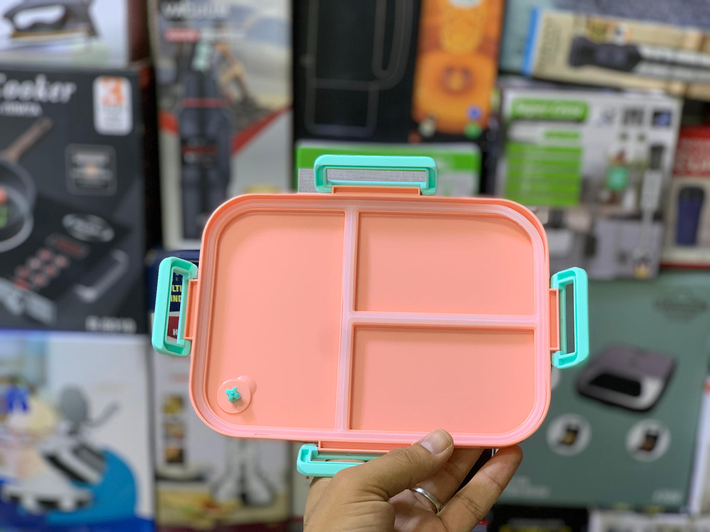 Lunch Box Individual Silicone Ring Stainless Steel SUS 304 Steel liner