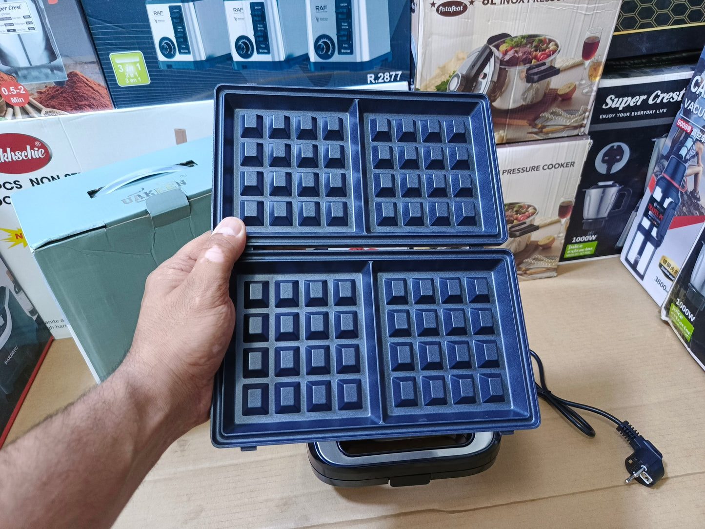 Uakeen 3 in 1 Sandwich Maker 750W l ZL-409