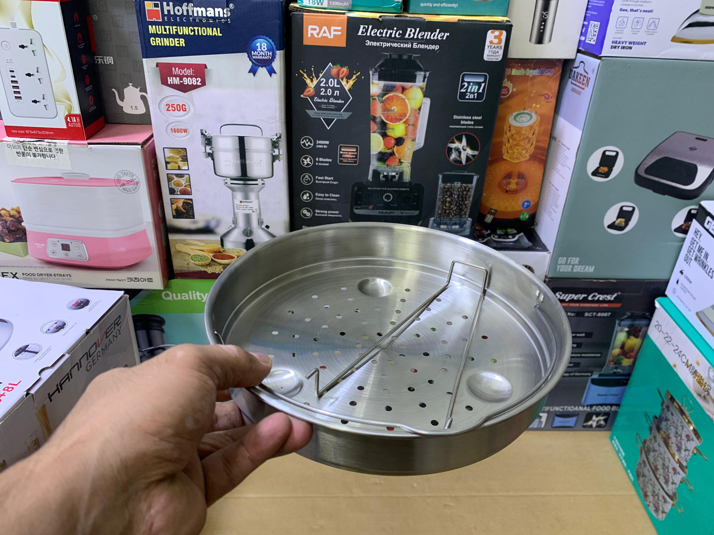 Hannover 3 in 1 18/10 Stainless Steel Pressure Cooker 6L and 8L