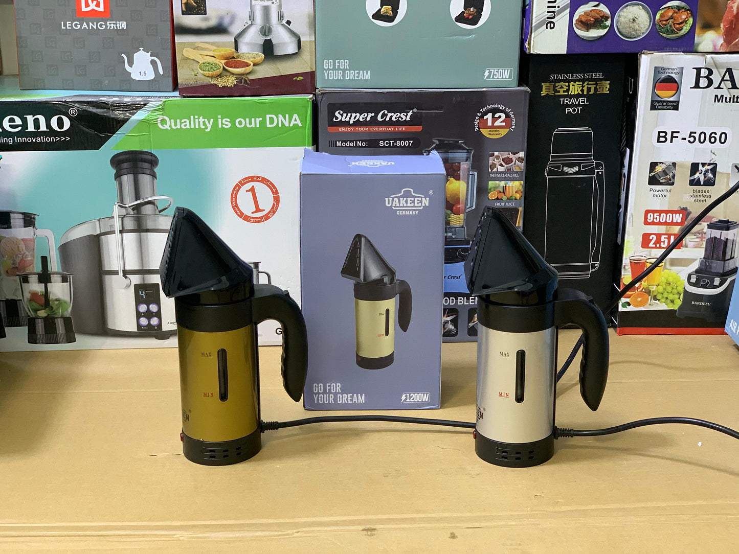 Uakeen Germany 2in1 Handheld Steamer and Kettle 250ml and 1200 watt|Model:ZL-212