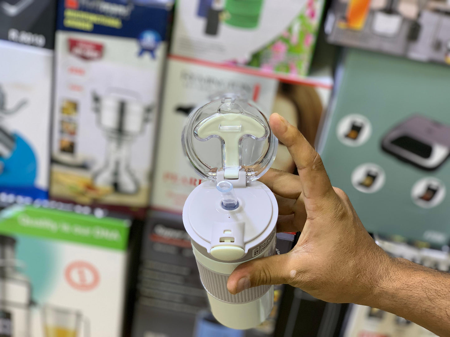 Straw Coffee Cup Stainless Steel SUS 304 400ml