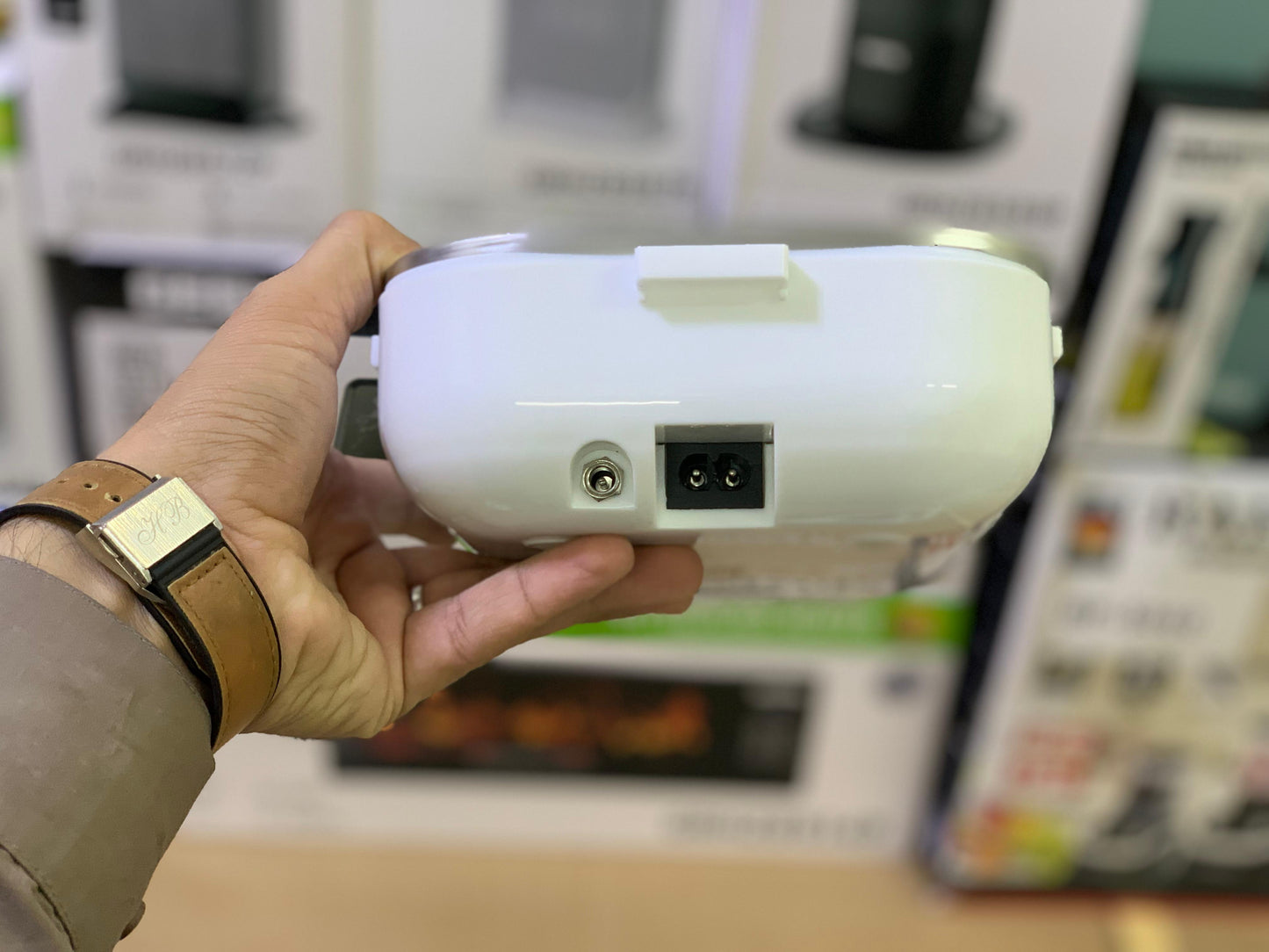 Electric 3 Grid Plate Lunch box 1.5L and 40 watt 2in1 with Stainless Steel Spoonl