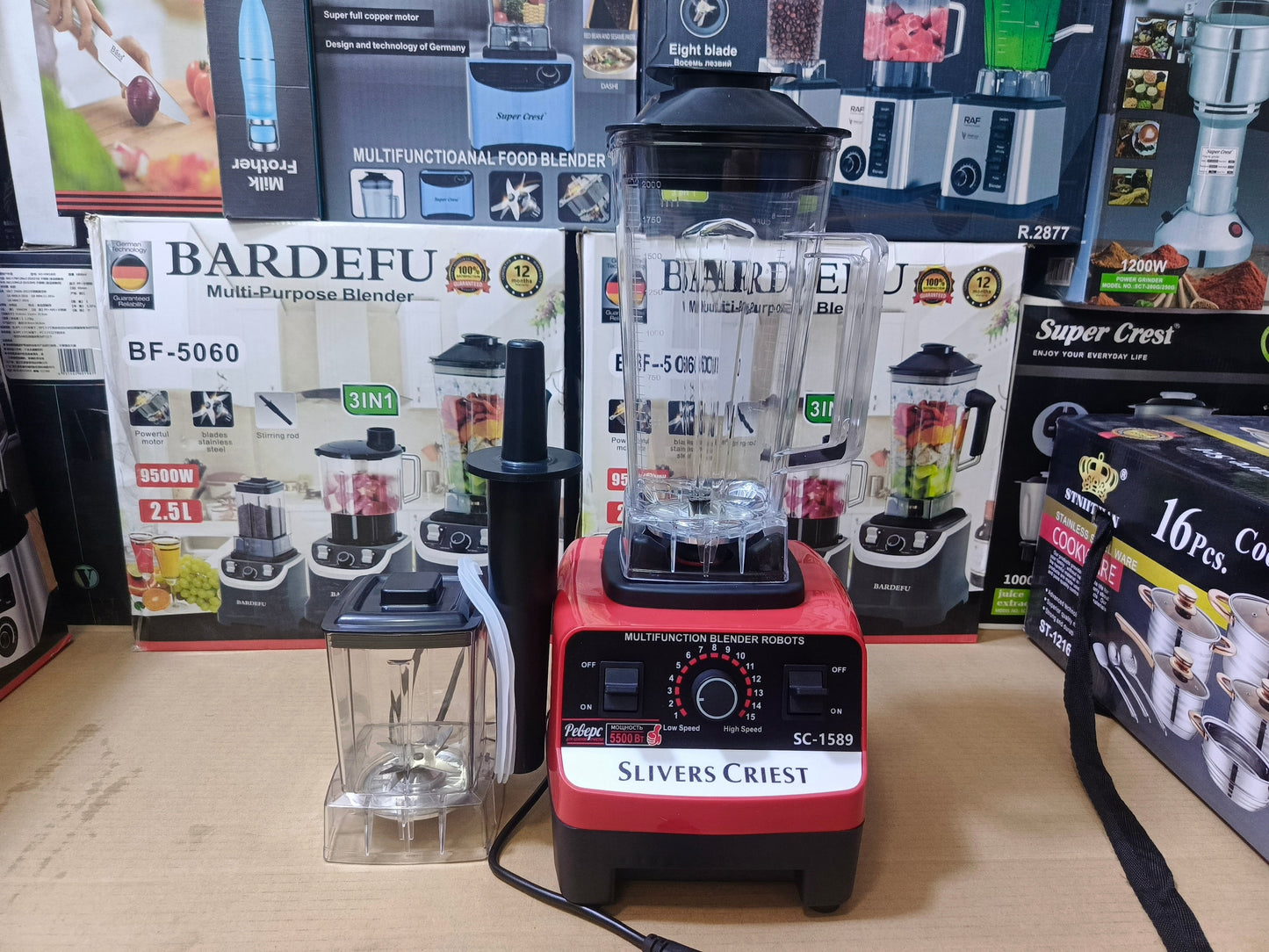 Silvers Criest 2 in 1 Multifunction Blender|5500W | Sc-1589