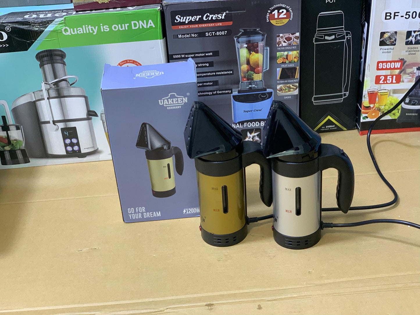 Uakeen Germany 2in1 Handheld Steamer and Kettle 250ml and 1200 watt|Model:ZL-212