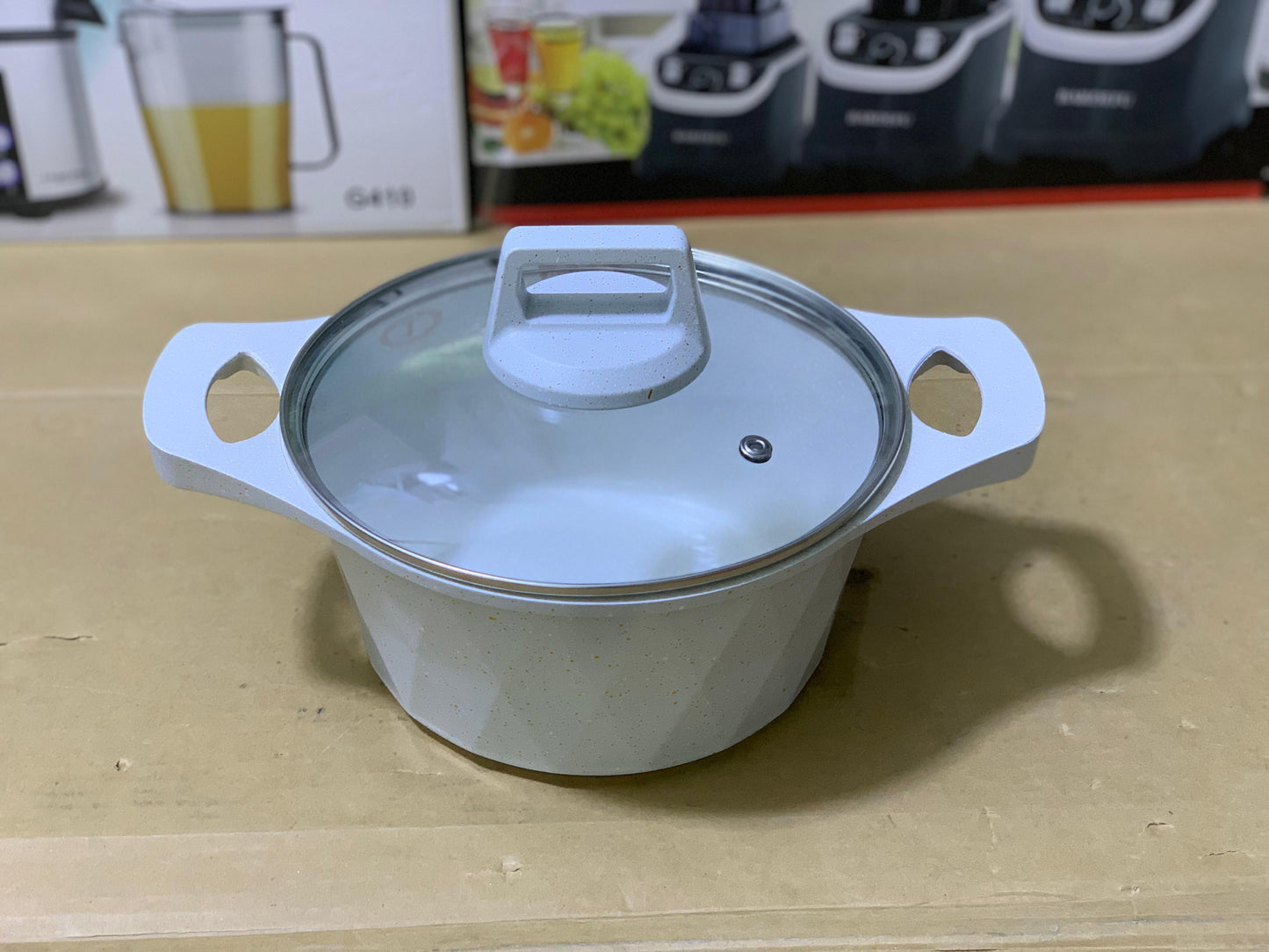 HK brand 12 pieces granite coating pure nonstick cookware set