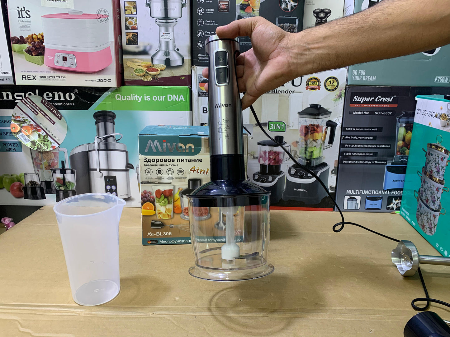 Mivan 4 in 1 Hand Blender Set Stainless Steel 2800w Model MI-BL305