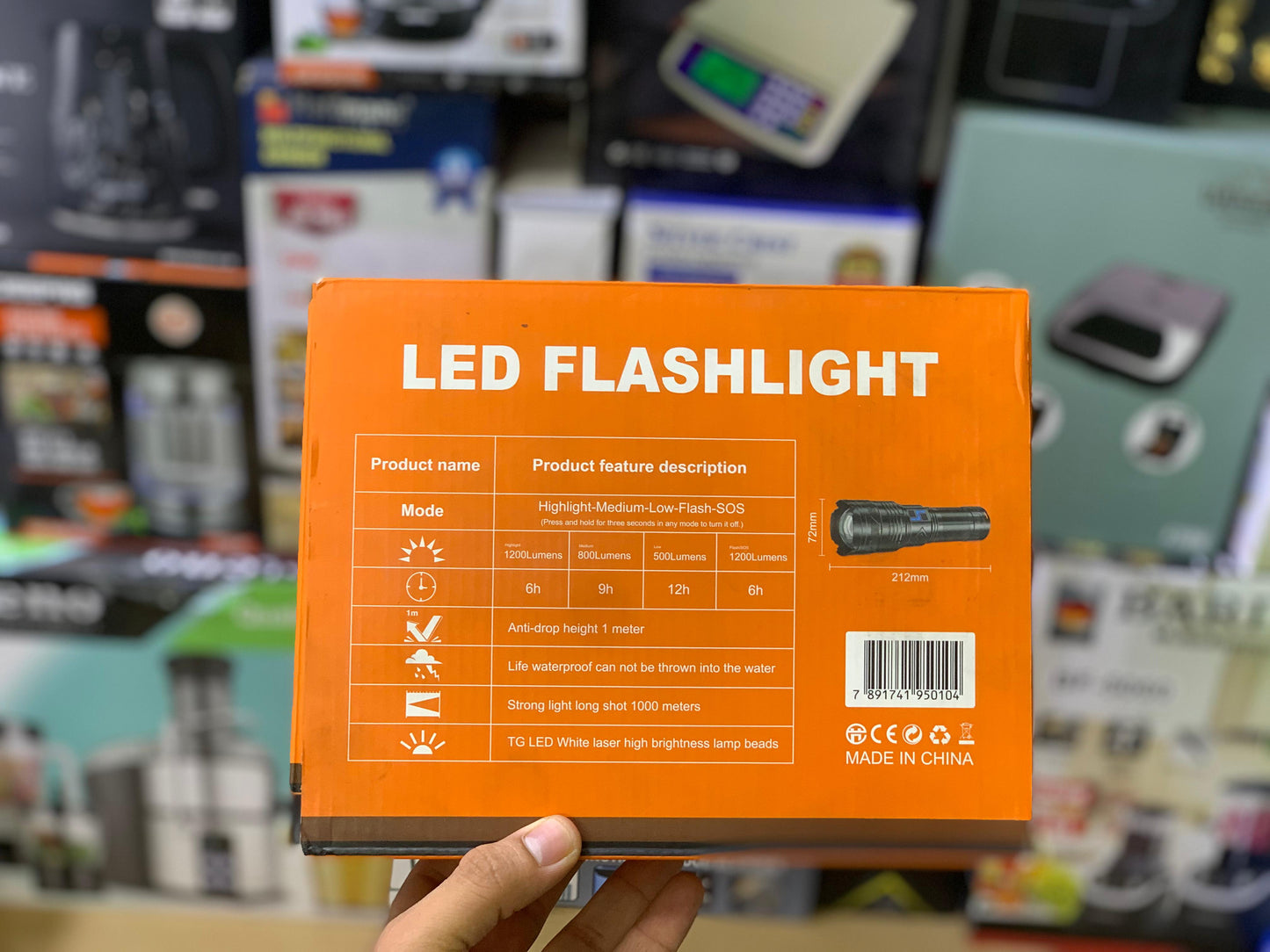 LED Flashlight Ym-G501 | Camping Torch